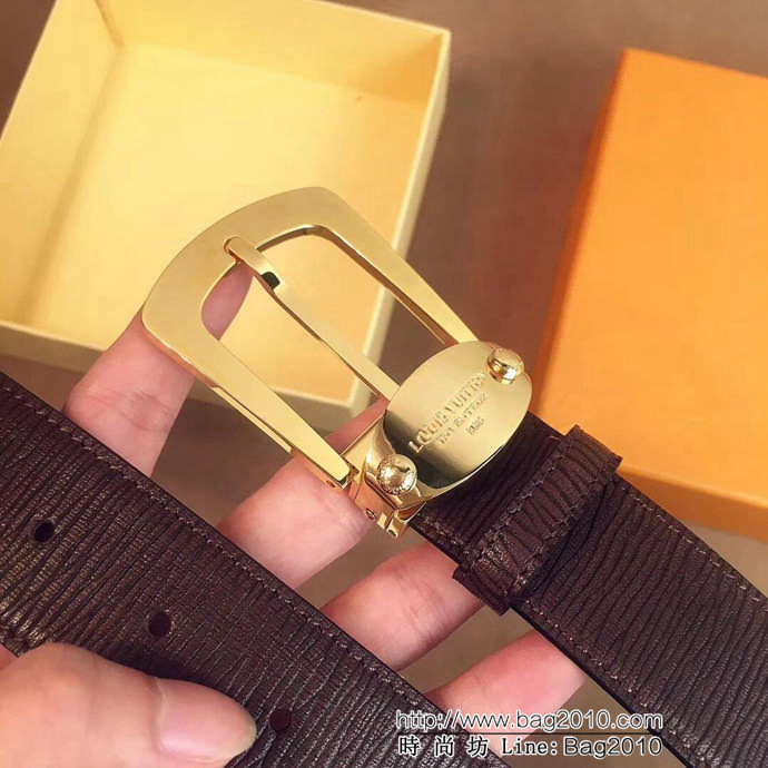 路易威登LV 正品開模 Italy專櫃在售正品 lv針扣 原版皮男款皮帶  xfp1027